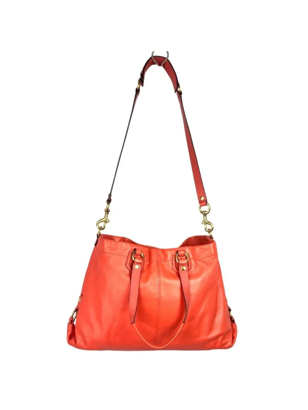 Coach 2013 Salmon Leather Ashley Carryall Shoulder Bag Purse C1375 - F19243